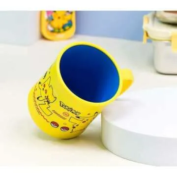 Pikachu Plastic Cup with Handle – 300ml for Kids