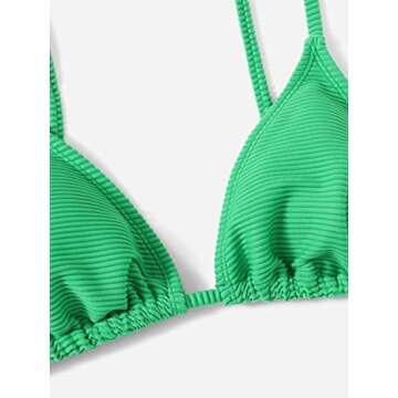 MakeMeChic Women's Halter Tie Side Bikini Set Swimsuit