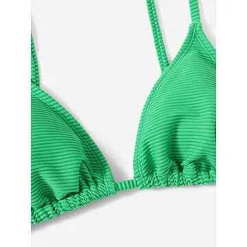 MakeMeChic Women's Halter Tie Side Bikini Set Swimsuit