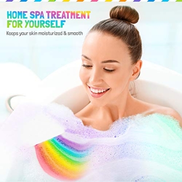 Rainbow Bath Bombs - Natural, Moisturizing & Colorful Fun