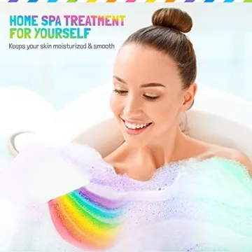 Rainbow Bath Bombs - Natural, Moisturizing & Colorful Fun