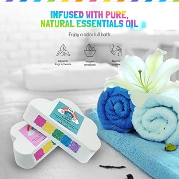 Rainbow Bath Bombs - Natural, Moisturizing & Colorful Fun
