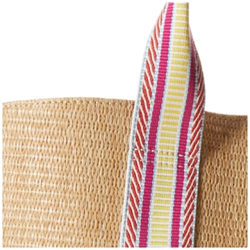 Tracy Large Canvas Straw Tote from The Drop - Perfect Size