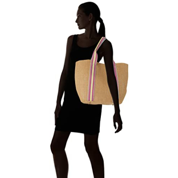 Tracy Large Canvas Straw Tote from The Drop - Perfect Size