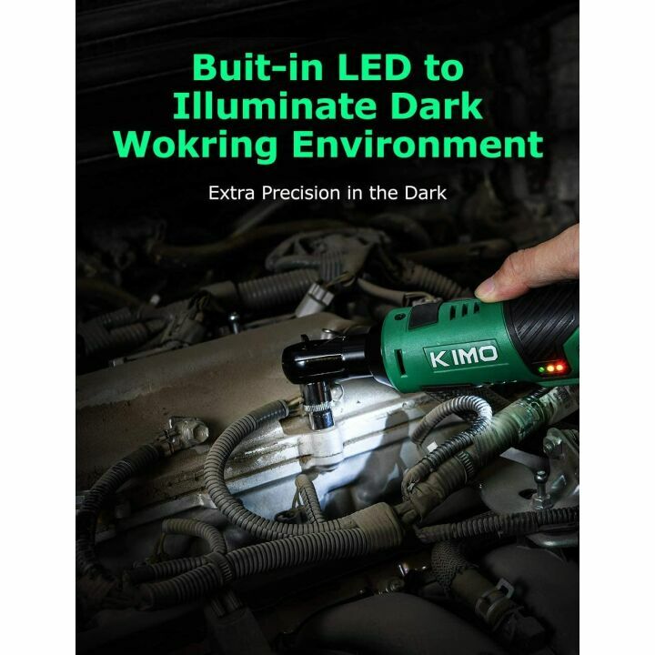 KIMO Cordless Electric Ratchet Wrench Set 12V