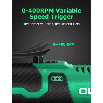 KIMO Cordless Electric Ratchet Wrench Set 12V