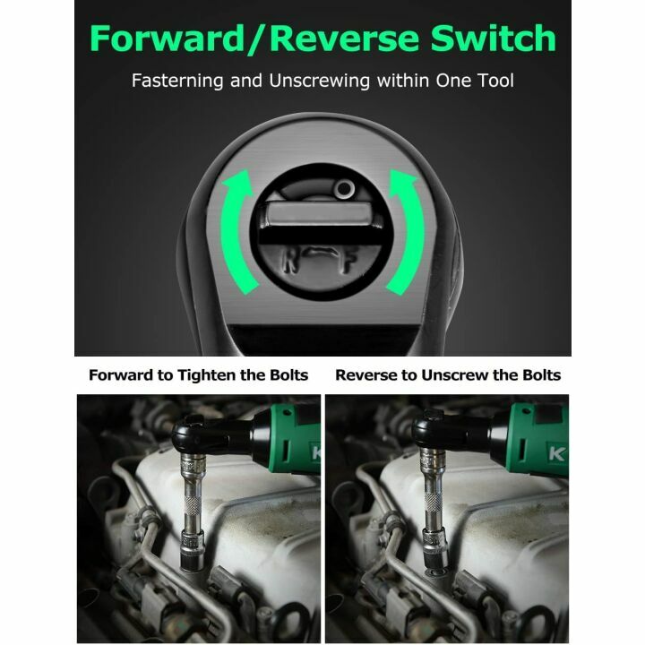 KIMO Cordless Electric Ratchet Wrench Set 12V