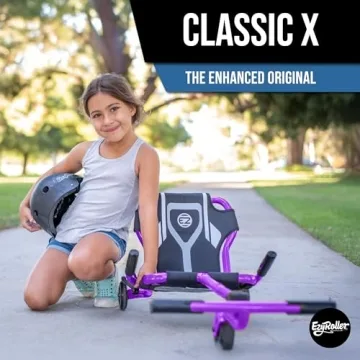 EzyRoller Classic X Fun Ride for Kids 4-10 - Red