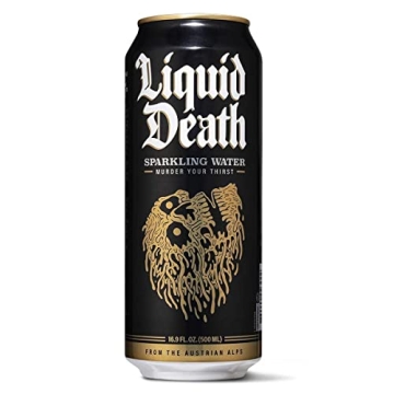 Liquid Death Sparkling Mountain Water 12-Pack Tallboy Cans