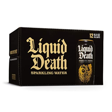 Liquid Death Sparkling Mountain Water 12-Pack Tallboy Cans