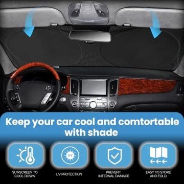 Custom Fit Kia Telluride Windshield Sunshade for 2020-2025