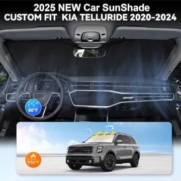 Custom Fit Kia Telluride Windshield Sunshade for 2020-2025