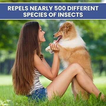 Arava Flea & Tick Dog Shampoo 100% Natural Ingredients, Gently Scented Botanical Dead Sea Formula - 13.5 fl oz (2 Variations),Safe for Babies, Made with Essential Oils