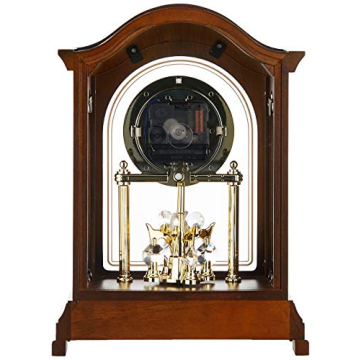 Bulova B1845 Durant Chiming Clock in Walnut Finish