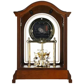 Bulova B1845 Durant Chiming Clock in Walnut Finish