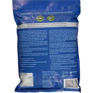 Light Grey Celtic Sea Salt 5 Pound Resealable Bag – Additive-Free, Delicious Sea Salt, Perfect for...