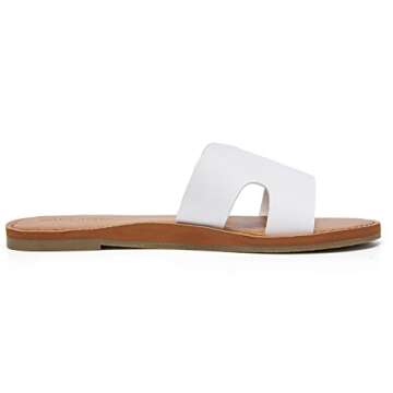 KOLILI Womens Slide Sandals - Comfortable Summer Flat Shoes