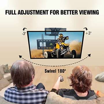 FORGING MOUNT Long Extension TV Mount Full Motion Wall Bracket with 42 inch Long Arm Articulating TV Wall Mount for 37 to 80 Inch Flat/Curve TVs, VESA 600x400mm Compatible, Holds up to 110 lbs