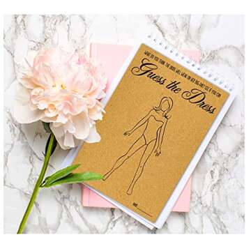 Wanyeer Guess The Dress Bridal Shower Games, Unique Bridal Shower Game , Wedding Party Shower Game, DIY Modern Minimalist Bridal Game for 30 Guests