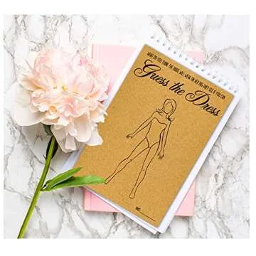 Wanyeer Guess The Dress Bridal Shower Games, Unique Bridal Shower Game , Wedding Party Shower Game, DIY Modern Minimalist Bridal Game for 30 Guests