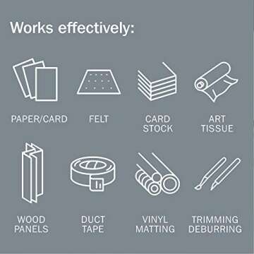 Slice 10518 Craft Knife, Finger-Friendly Edge, Safer Choice, Never Rusts, Lasts 11x Longer Than Steel, Precision Cutting (1 Pack)