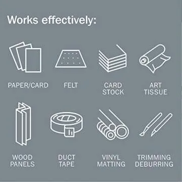 Slice 10518 Craft Knife, Finger-Friendly Edge, Safer Choice, Never Rusts, Lasts 11x Longer Than Steel, Precision Cutting (1 Pack)