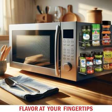 Magnetic Spice Racks for Refrigerator - Strong & Stylish Storage