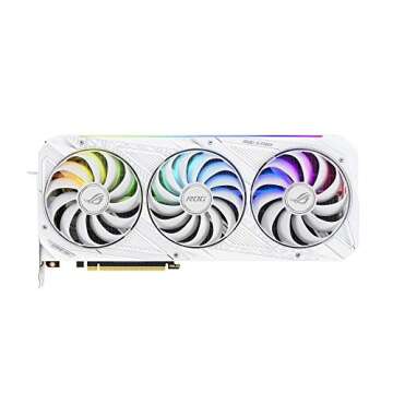ASUS ROG STRIX NVIDIA GeForce RTX™ 3070 White OC Edition Gaming Graphics Card (PCIe 4.0, 8GB GDDR6, HDMI 2.1, DisplayPort 1.4a, White color scheme, Axial-tech Fan Design, 2.9-slot, Super Alloy Power