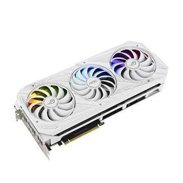 ASUS ROG STRIX NVIDIA GeForce RTX™ 3070 White OC Edition Gaming Graphics Card (PCIe 4.0, 8GB GDDR6, HDMI 2.1, DisplayPort 1.4a, White color scheme, Axial-tech Fan Design, 2.9-slot, Super Alloy Power