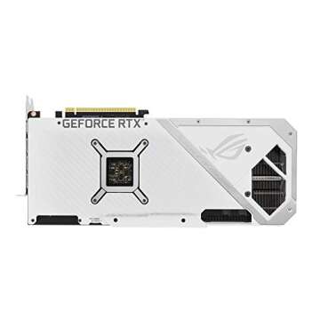 ASUS ROG STRIX NVIDIA GeForce RTX™ 3070 White OC Edition Gaming Graphics Card (PCIe 4.0, 8GB GDDR6, HDMI 2.1, DisplayPort 1.4a, White color scheme, Axial-tech Fan Design, 2.9-slot, Super Alloy Power