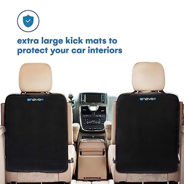 Enovoe Kick Mats - Car Seat Back Cover for Kids