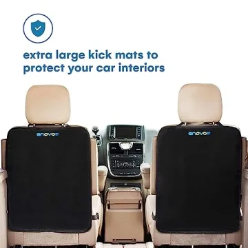 Enovoe Kick Mats - Car Seat Back Cover for Kids