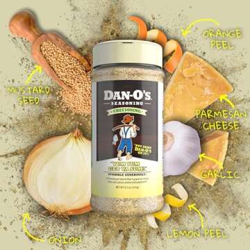 Dan-O's Cheesoning® Seasoning - Great on Pasta, Pizza, Popcorn, Meats, Veggies, and Snacks - Italia...