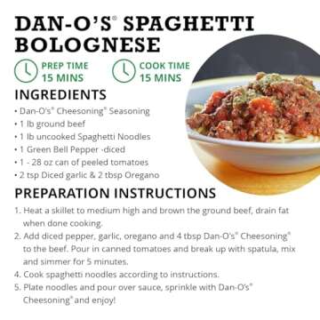 Dan-O's Cheesoning® Seasoning - Great on Pasta, Pizza, Popcorn, Meats, Veggies, and Snacks - Italian Seasoning Blend - All-Purpose, Sugar Free, Zero Calorie for Cooking Anything- Medium bottle 7.6oz