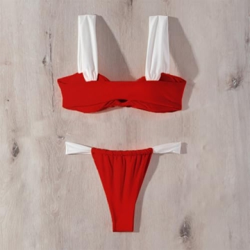 Stylish SherryDC U-Wired Ruched Thong Bikini for Women