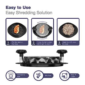 Chicken Shredder Tool Twist for Effortless Shredding | Essential Kitchen Gadget