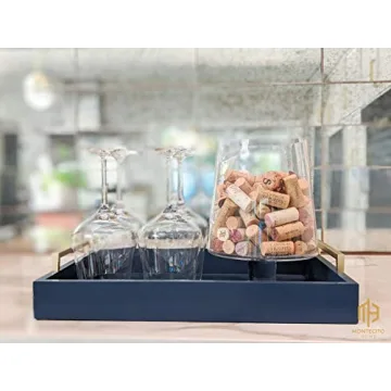 Stylish Montecito Coffee Table Tray with Elegant Finish