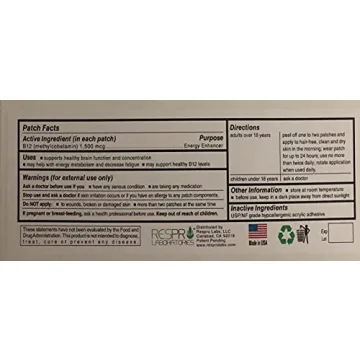 Respro Labs High Potency B12 Energy Patch - 30 Patches