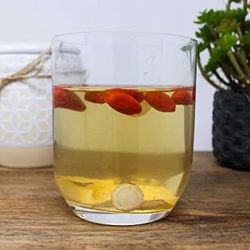 American Ginseng Slices from Wisconsin (Sliced Ginseng Root）Wisconsin Grown!Most People Use It to Make Ginseng Tea! Good for Health! (American Ginseng Slices (Small Round), 1 Box of 4 Ounces)