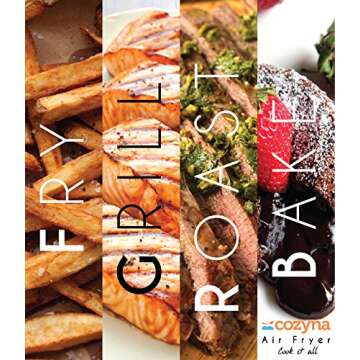 Air Fryer by Cozyna (3.7QT) with airfryer cookbooks (over 50 recipes)