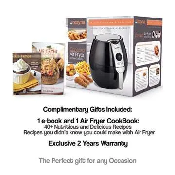 Air Fryer by Cozyna (3.7QT) with airfryer cookbooks (over 50 recipes)