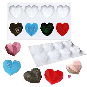 Heart Shaped Silicone Cake Mold for Perfect Baking