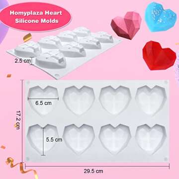 Heart Shaped Silicone Cake Mold for Perfect Baking