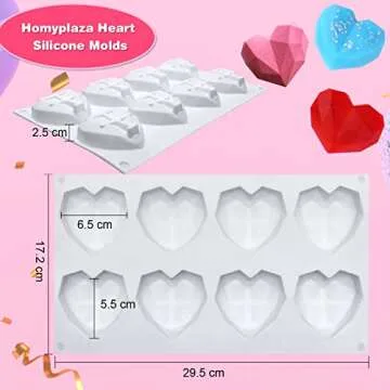 Heart Shaped Silicone Cake Mold for Perfect Baking