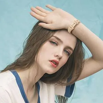 Getino Compatible with Apple Watch Band 38mm 40mm 41mm 42mm 44mm 45mm 46mm 49mm iWatch Ultra Series 10 9 8 7 6 5 4 3 2 SE Women, Soft Silicone Slim Sport Bands, Black/Pebble Gray/Cyprus Green/Milk Tea