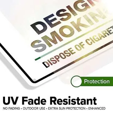 Designated Smoking Area Sign Dispose Cigarette Butts Properly Sign, 10" x 14" 0.40 Aluminum, Fade Resistance, Indoor/Outdoor Use, USA MADE By My Sign Center