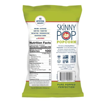 SkinnyPop Gluten-Free Snack Size Popcorn Bags