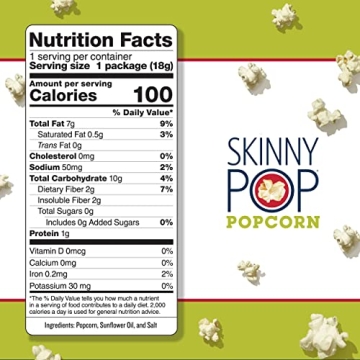 SkinnyPop Gluten-Free Snack Size Popcorn Bags