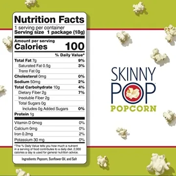 SkinnyPop Gluten-Free Snack Size Popcorn Bags