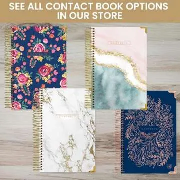 Elegant Address Book with Alphabetical Tabs Organizer